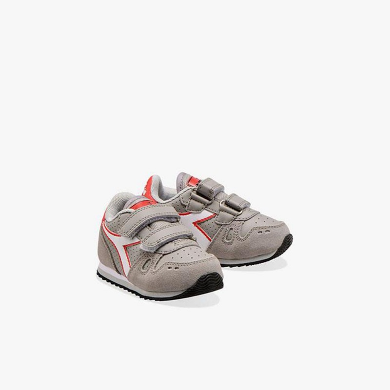 Diadora Simple Run Lave Sneakers Grå | MTDHXLB-60