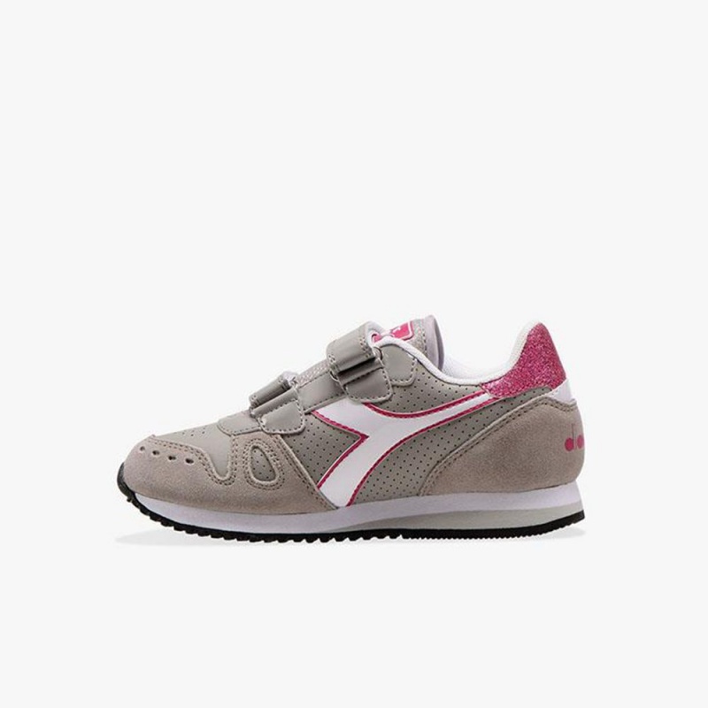 Diadora Simple Run Lave Sneakers Grå | MUTVGBW-15