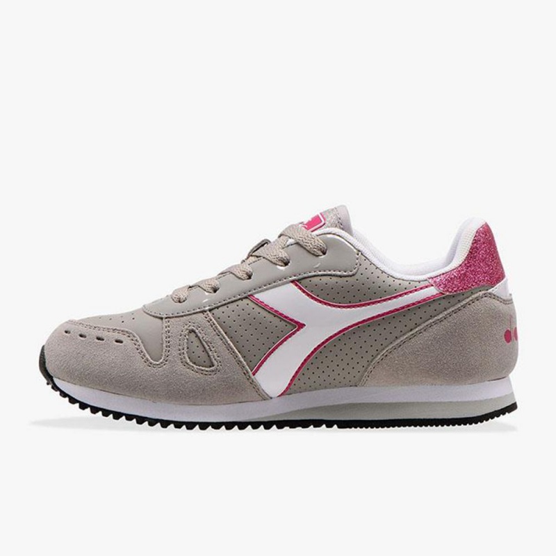 Diadora Simple Run Lave Sneakers Grå | QNDRWMZ-49