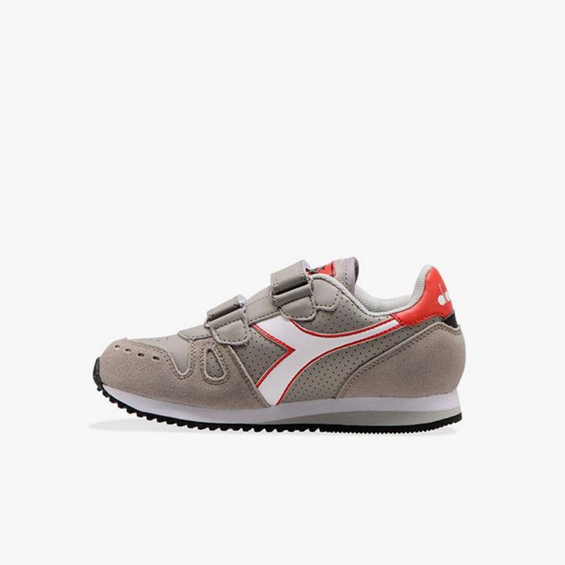 Diadora Simple Run Lave Sneakers Grå | SRODJXQ-71