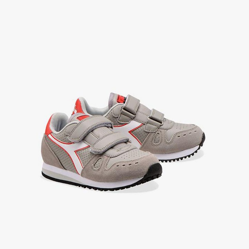 Diadora Simple Run Lave Sneakers Grå | SRODJXQ-71