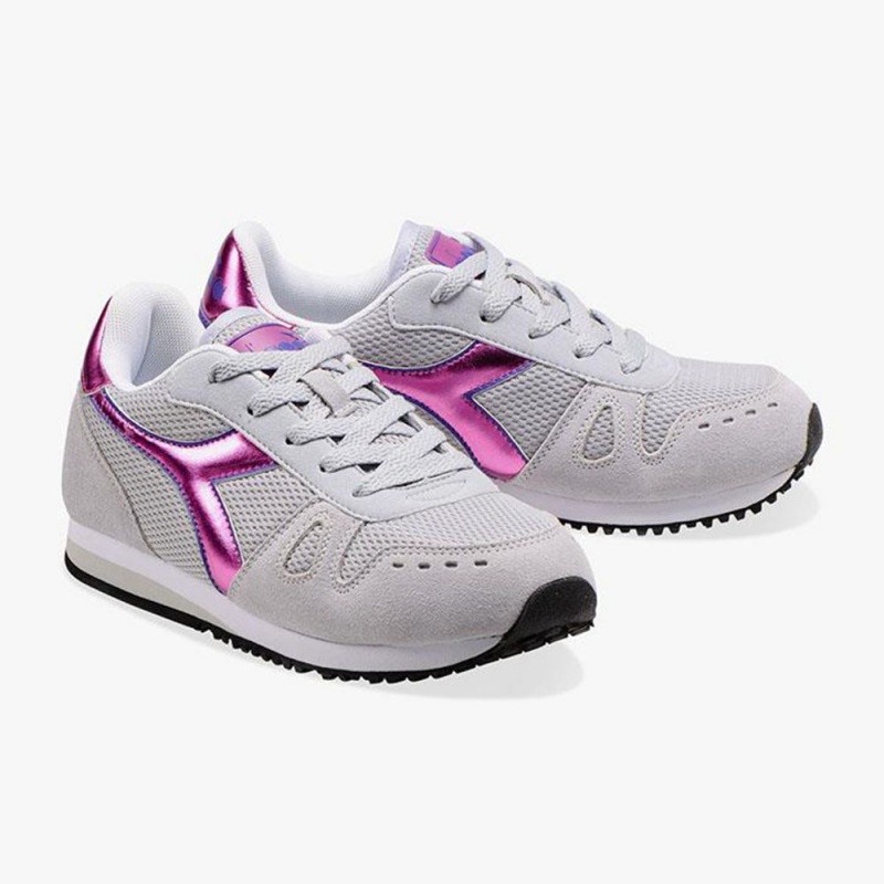 Diadora Simple Run Lave Sneakers Grå | WHYNBSM-72