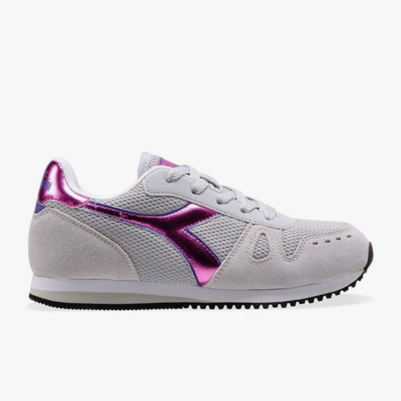 Diadora Simple Run Lave Sneakers Grå | WHYNBSM-72