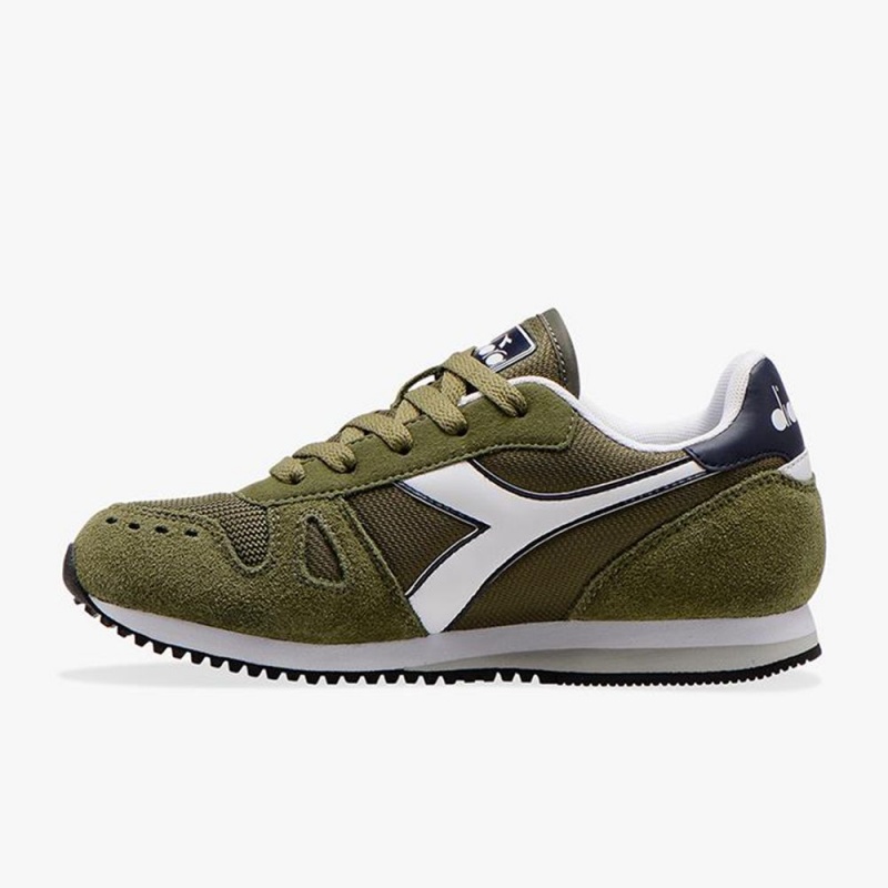 Diadora Simple Run Lave Sneakers Grønn | GNMAKJX-18