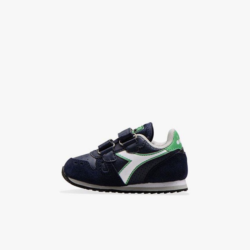 Diadora Simple Run Lave Sneakers Marineblå | OQMTSRB-52