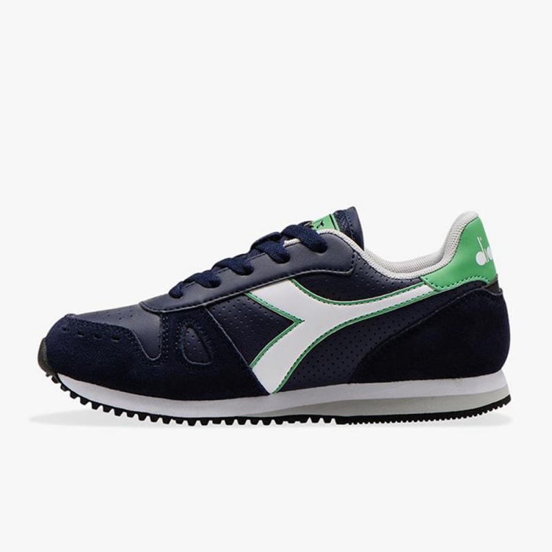 Diadora Simple Run Lave Sneakers Marineblå | PRAOFTK-51