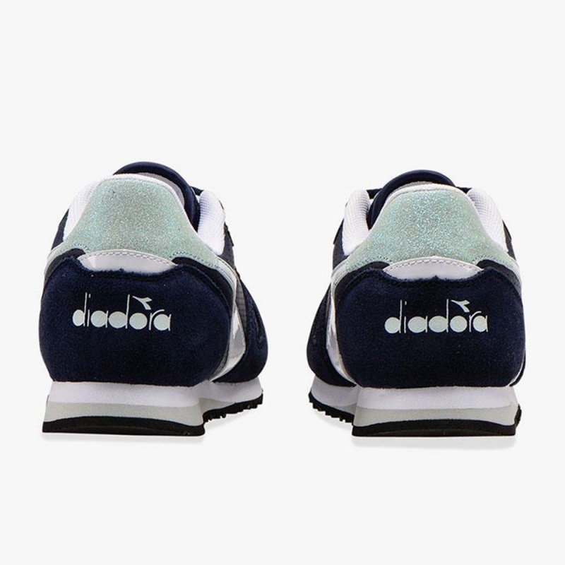 Diadora Simple Run Lave Sneakers Marineblå | SYCBDGH-03