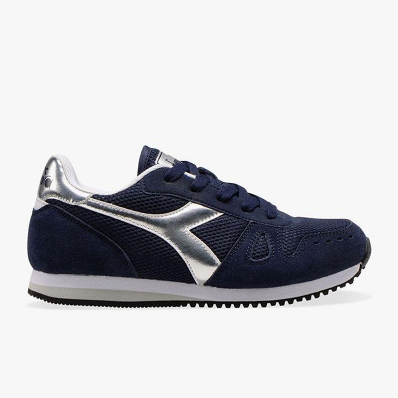 Diadora Simple Run Lave Sneakers Marineblå | PHESTBY-79